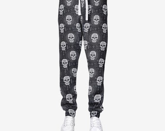 Demon Skull Mandala Witchy Goth men's joggers sweatpants