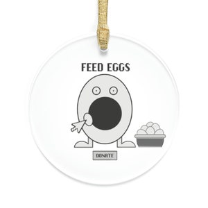 I Think You Should Leave Feed Eggs ITYSL Tim Robinson Meme Acrylic Ornament
