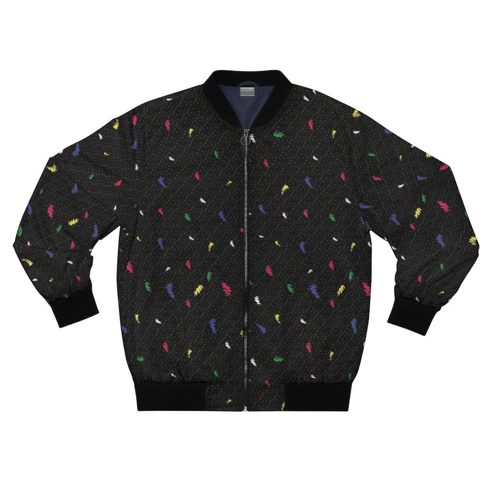 Discover Retro 90's Arcade And Theater Style Men's Bomber Jacket