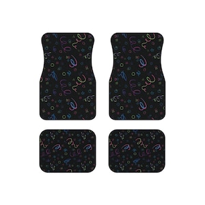 Retro Realistic 80s and 90s Arcade And Theater Style Car Mats (Set of 2 or 4)