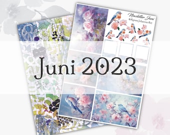 Digital Junk Journal Set from my Newsletter / Set June 2023
