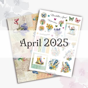 Conjunto de diário de lixo digital da minha newsletter / Conjunto de abril de 2025