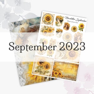 Digital Junk Journal Set from my Newsletter / Set September 2023