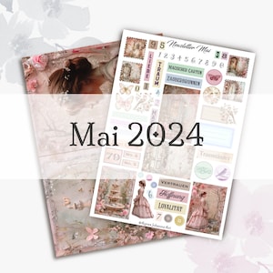 Digitales Junk Journal Set aus meinem Newsletter / Set Mai 2024