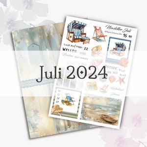 Set di diario spazzatura digitale dalla mia newsletter / set luglio 2024