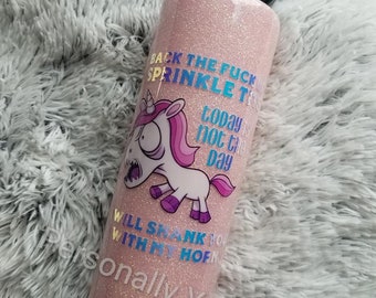 Custom Color Changing Screaming Unicorn Tumbler
