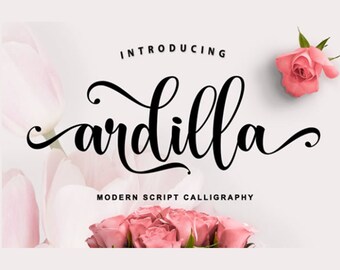 Font download, Digital font, Calligraphy font, Script Font, Handwritten font, Wedding font, Brush font, Modern font,Instant download