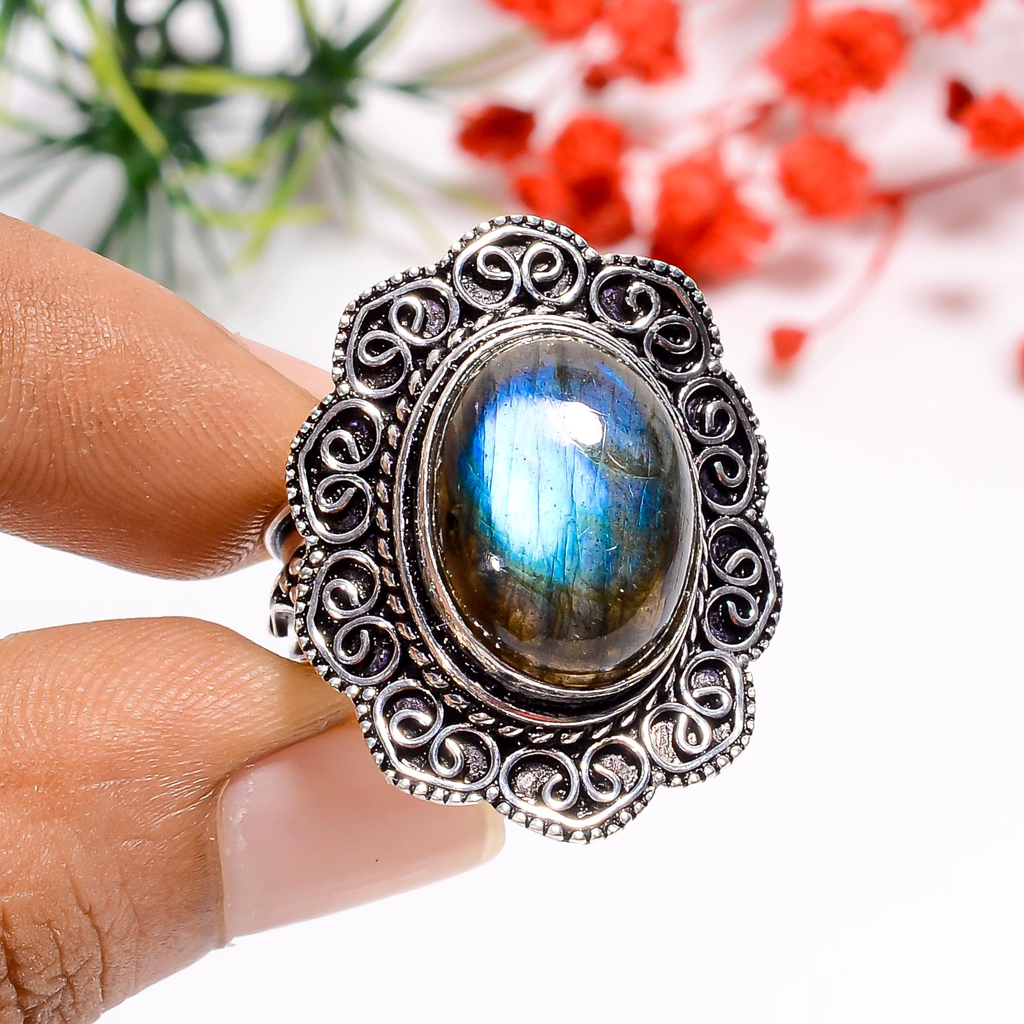 【シルバーアクセ】Libra　リング　石入り　19号 シルバーアクセサリー リング シルバー925 指輪 茨 いばら r0743