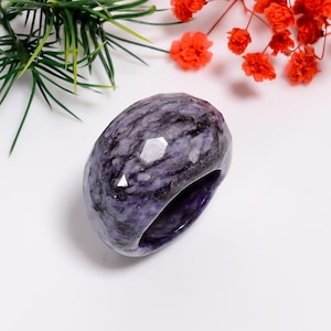 Natural Sodalite Gemstone Ring | Sodalite Crystal Ring | Handmade Ring | Blue Sodalite Jewelry | Healing Power Crystal Jewelry | Gift Ideas