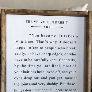 Velveteen Rabbit Page •• bedroom quote •• nursery sign ••  SVG dxf PNG pdf JPG file •• Digital Download ••