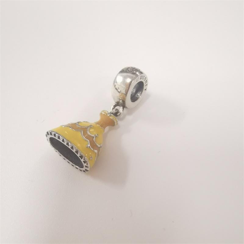 New Silver Sterling Pandora Princess Dress Dangle Charm Al925