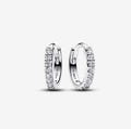 Pandora Sparkling Huggie Hoop Earringss Silver ale s925