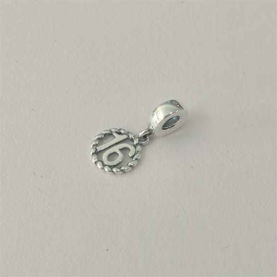 New Sixteen Pandora Happy 16th Birthday Charm With Free Pouch