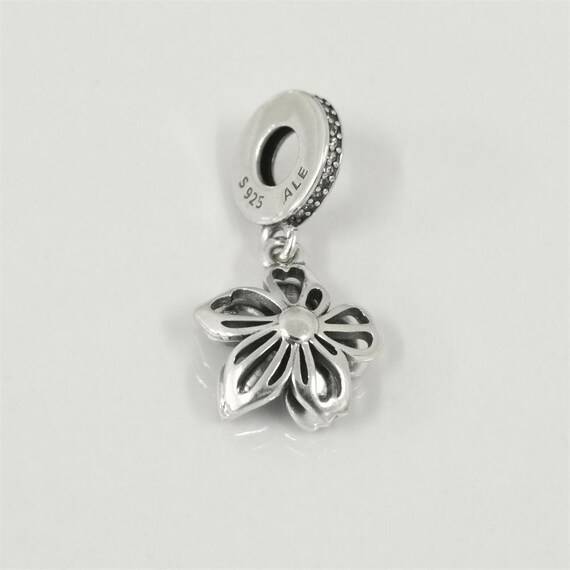 Pandora Blue Blossom Dangle Charm - Etsy
