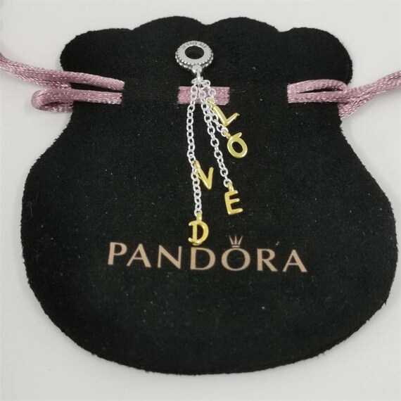 Jewelry Charms Pandora Love Script Charm Pandora Shine Loved