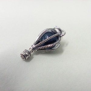 pandora silver blue hot air balloon travel charm s925 ale