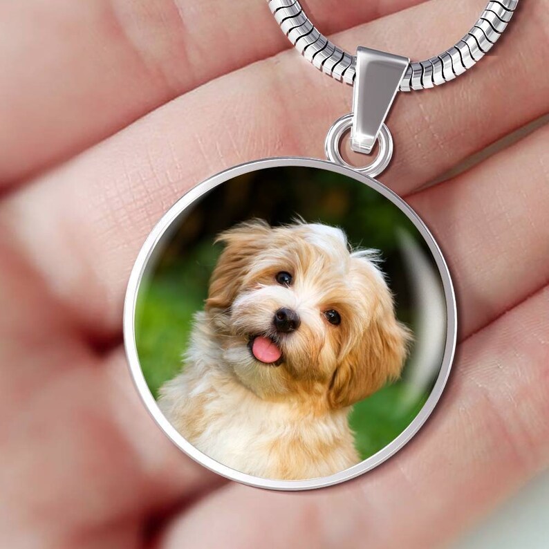 Custom Necklace With Your Dog's Photo Etsy