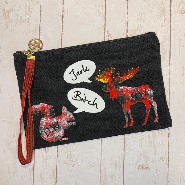 Supernatural Moose and Squirrel canvas Bag