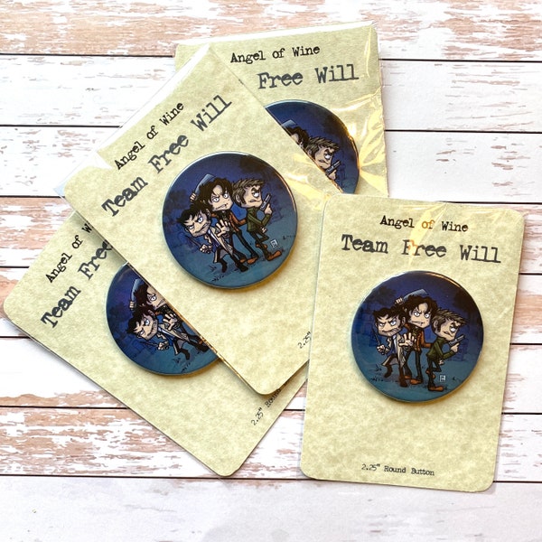 Supernatural Button - Team Free Will