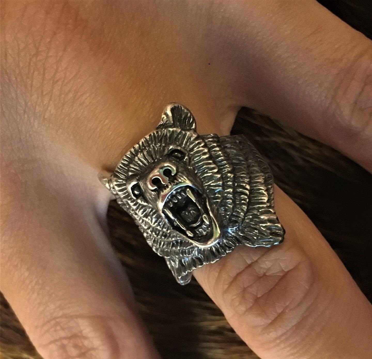Ring Bär Berserker Silber. WikingerRing. KampfRing. Etsy