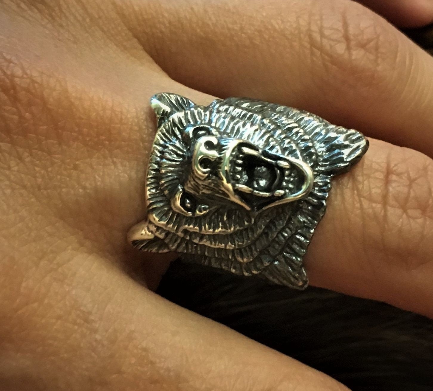Ring Bär Berserker Silber. WikingerRing. KampfRing. Etsy