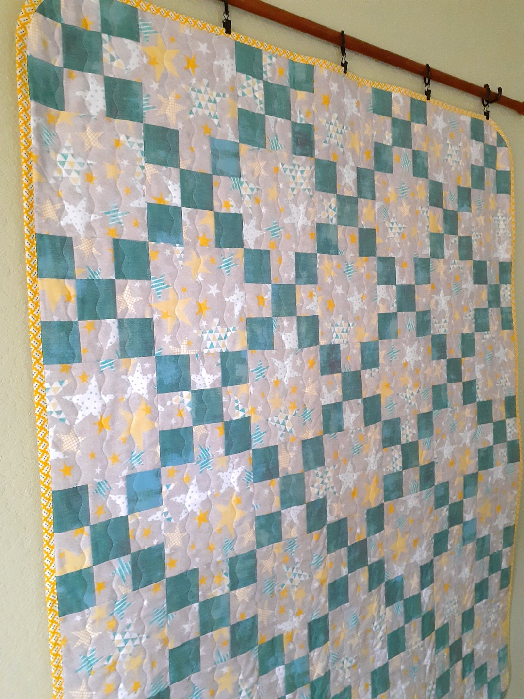 Irish Chain Stars Baby Quilt/wall Hanging Etsy