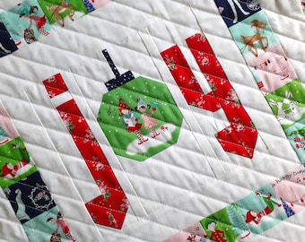 Christmas Joy Wall Hanging / Pixie Noel Fabric