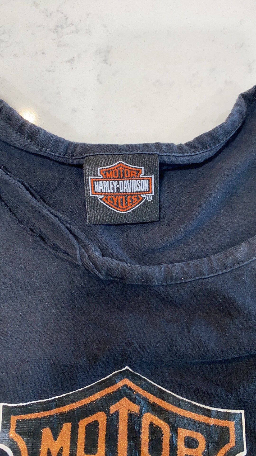 Maglietta a maniche lunghe H-D Bar & Shield On Black - Harley-Davidson
