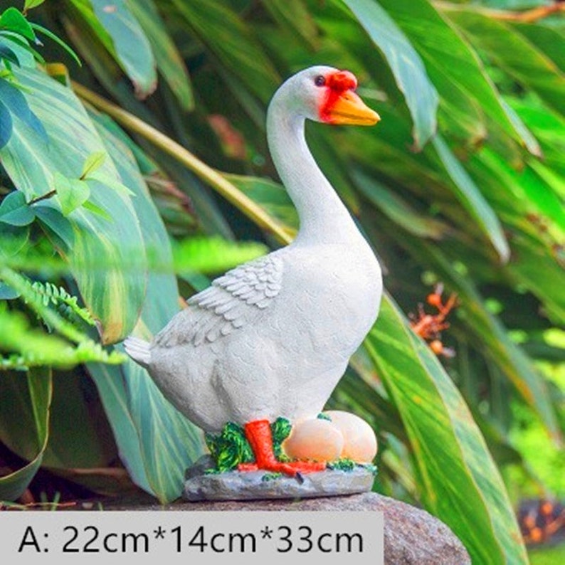 Resin Goose Garden Statues Sculptures Outdoor Decoration - Duck Garden Statues Resin Goose Garden Statues Sculptures Outdoor Decoration - Duck Garden Statues