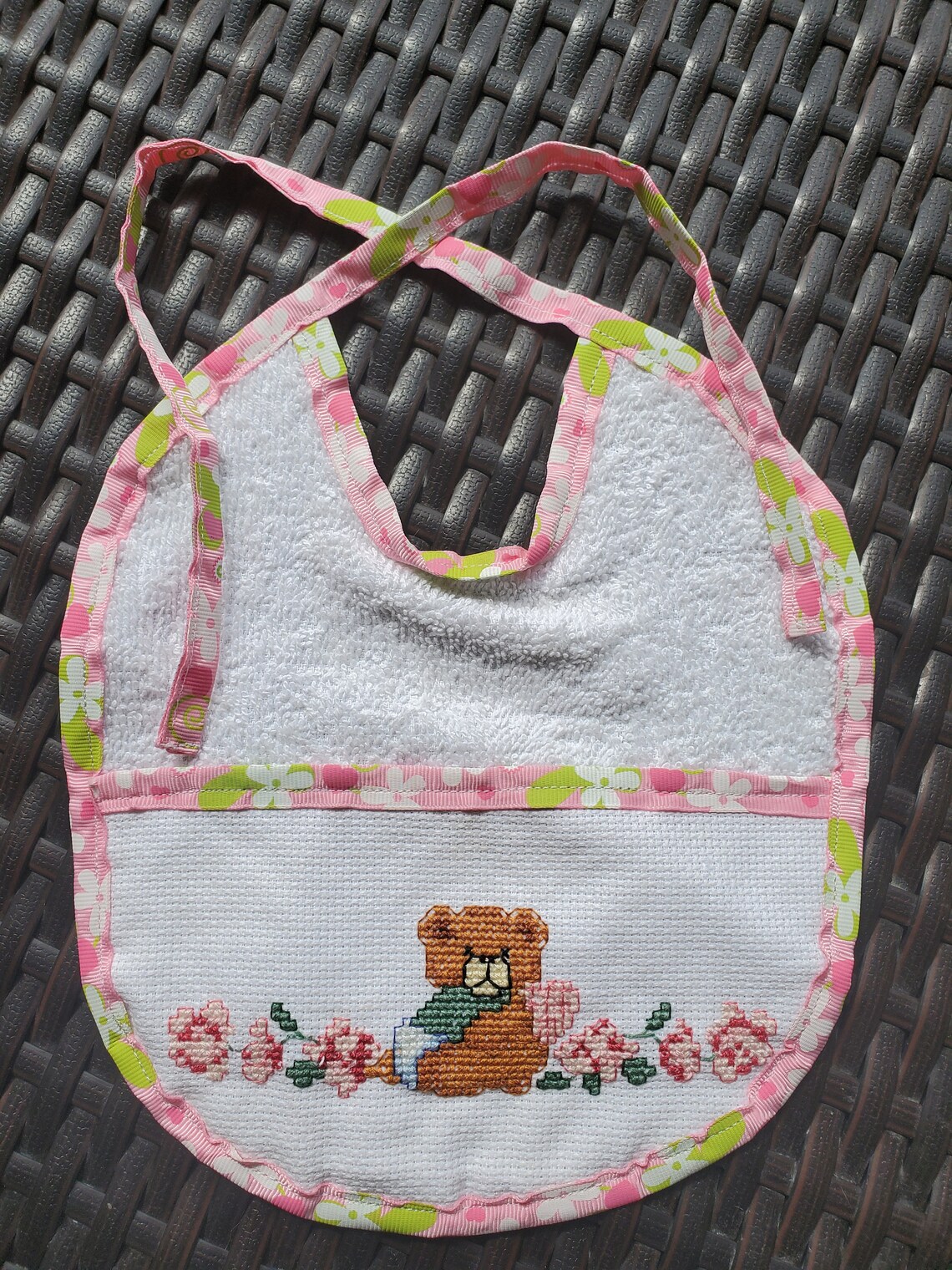 Cross Stitched Toddler/baby Bibs for Boy or Girl Finished Etsy
