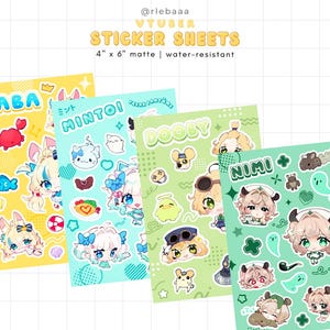 VTuber Sticker Sheets