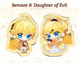 Vocaloid Rin and Len Acrylic Charms - Daughter of Evil, Servant of Evil