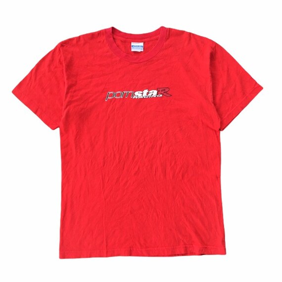 Vintage 90s OG PORNSTAR Racing Skate Tee Made In U