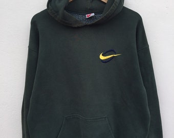 Vintage NIKE Distress Embroidered Logo Pullover Hoodies Size Extra Large