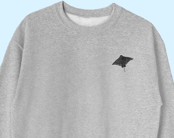 Sweatshirt van pijlstaartrog, schattige trui mantarog, pijlstaartrog ronde hals, cadeau oceaanliefhebber, geschenk schattige pijlstaartrog, mantarog pijlstaartrog UNISEX SWEATSHIRT