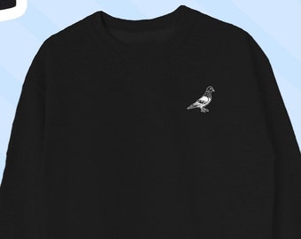 Taube Crewneck Sweatshirt, lustiger Vogel Pullover, kuscheliger Pullover, Tierdruck Pullover, Geschenk für Vogelliebhaber, lässiges Top, süßer Taube Pullover