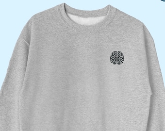 Sudadera con estampado de cerebro, Sudadera para gente inteligente, Sudadera con estampado de cerebro, Regalo ideal para estudiantes, Regalo ideal para estudiantes con estampado de cerebro, Sudadera unisex con estampado de cerebro