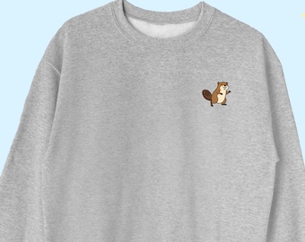 Beaver Sweatshirt, Beaver Icon Sweater, Beaver Crewneck, Beaver Top Gift, Beaver Design Gift, Beaver UNISEX SWEATSHIRT