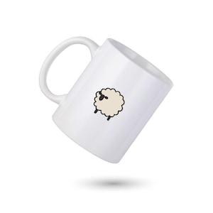 Sheep Coffee Mug, Sheep Personalized Mug, Cute Sheep Coffee Cup, Farm Animal Lover Mug, Gift for Him, Gift for Her, Sheep Co-Worker Gift