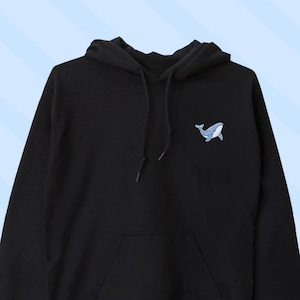 Whale Hoodie, Whales Icon Hoodie, Cute Whale Hooded Sweater, Whale Sweatshirt, Whale Lover Gift, Cute Ocean Lover UNISEX ADULTS HOODIE