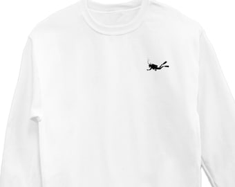 Scuba Diving Sweatshirt, Cute Diving Sweater, Scuba Diving Crewneck, Diving Top Gift, Diving Lover Gift, Diver Friend UNISEX SWEATSHIRT GIFT