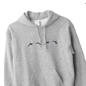 Whale Hoodie, Killer Whale Hoodie, Cute Orca Hooded Sweater, Ocean Lover Sweatshirt, Orca Cute Gift, Cute Orca Design UNISEX ADULTS