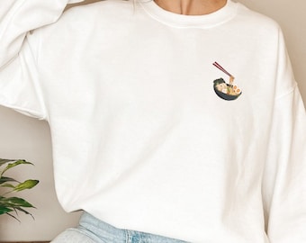 Ramen Sweatshirt, Ramen Lover Sweater, Ramen Crewneck, Ramen Top Gift, Japanese Food Lover Gift, UNISEX SWEATSHIRT