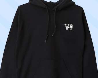 Sweat à capuche vache, sweat à capuche vache mignon, pull amoureux de la vache, sweat à capuche vache design, cadeau pour ami vache, pull à capuche vache design unisexe