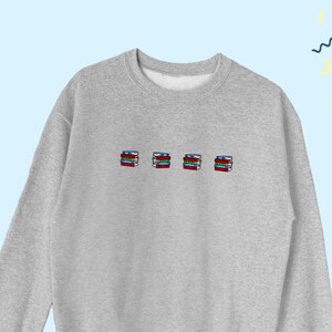 Sudadera amante de los libros, suéter de libros, cuello redondo amante de los libros, regalo superior amante de los libros, regalo de estudiante, SUDADERA UNISEX