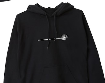 Sunrise Sunset Hoodie: Positive Sun Icon, Unisex Cotton Blend