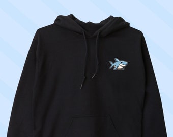 Stronrive Sweat-Shirt Requin - Mignon Sweat à Capuche Bleu à Manches Longues En Forme De Requin,Sweat-Shirts Hauts Couple Pull Dessin Animé Animal