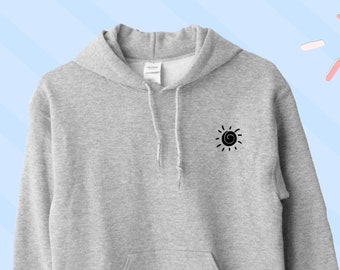 Sun Icon Hoodie, Cute Sun Lover Sweatshirt, Sun Icon Hooded Sweater, Sun Gift, Sunshine Lover UNISEX Sweater, Sun Icon Hooded dSweater