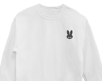 Sudadera con icono de conejo, suéter conejito bonito, suéter para amantes de los conejos, sudadera con conejo, regalo ideal con icono de conejo, amante minimalista de los conejos, unisex