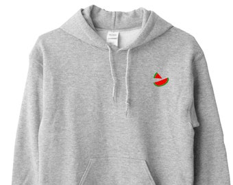 Watermeloen hoodie, watermeloen icoon hoodie, fruit hoodie, watermeloen trui, uniseks fruit hoodie, watermeloen lover icon trui.